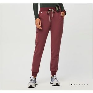 Figs Dark Cherry Zamora Scrub Pants